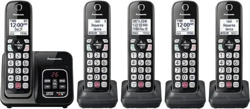 Vista 10 de Panasonic - Teléfono inalámbrico con contestador automático, Link2Cell Bluetooth para el hogar, asistente de voz y bloqueo avanzado de llamadas
