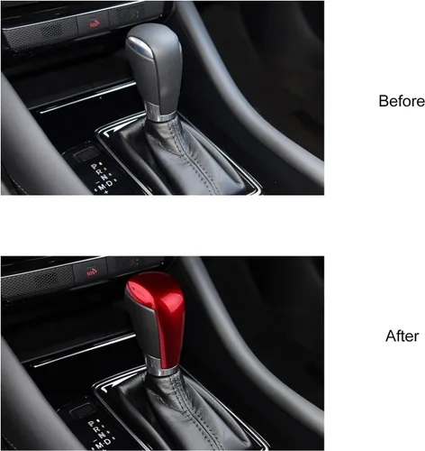 Vista 5 de Compatible con Mazda CX-5 CX-9 CX-3 6 3 Accesorios Cubierta de la perilla de la palanca de cambios del coche, tapa de ajuste de panel de engranajes