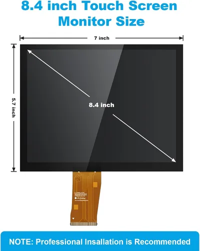 Vista 7 de Reemplazo profesional de 8.4 pulgadas Uconnect 4C UAQ LCD Monitor pantalla táctil, navegación por radio, nuevo reemplazo OEM apto para Jeep Dodge