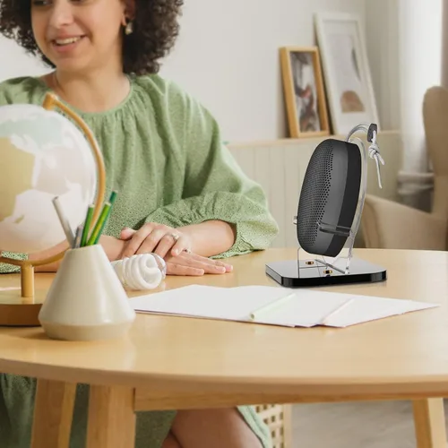 Vista 6 de Soporte para Bang & Olufsen Beosound A1 3ª Gen/Beosound A1 2ª, soporte de escritorio con franela antiarañazos
