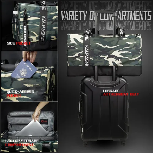 Vista 2 de Krone Kalpasmos-classic - Bolsa de deporte al aire libre, bolsa de gimnasio, bolsa de viaje multifuncional con 3 divisores ajustables y correa