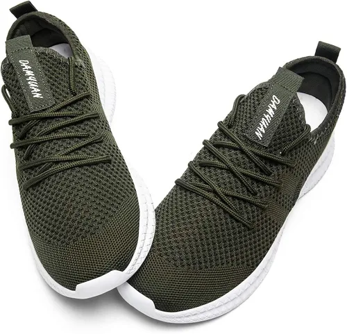 Vista 5 de FUJEAK Zapatos deportivos para hombre para gimnasio tenis atletismo zapatos para correr para ir a la ruta zapatos para caminar ligeros deslizantes