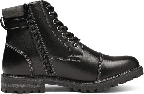 Vista 4 de Bruno Marc - Botas para hombre de combate estilo Oxford para motocicleta