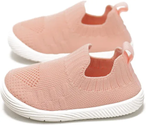 Vista 4 de Newsonet Zapatos de bebé para niños y niñas, zapatos deportivos transpirables antideslizantes para caminar de 6, 9, 12, 18, 20, 24 meses