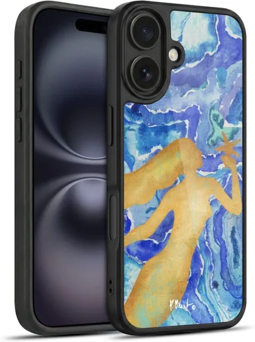 Vista 13 de Head Case Designs Officially Licensed Paul Brent Agate Mermaid Coastal Gel Armor Case [Military Grade Drop Protection] Compatible with Apple iPhone