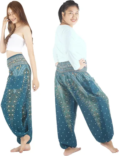 Vista 7 de Pantalones bohemios, pantalones harem, de yoga, para mujer, para la playa