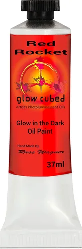 Vista 57 de Pintura al óleo profesional que brilla en la oscuridad Artista Pintura al óleo luminiscente fosforescente autoluminosa Glow Cubed