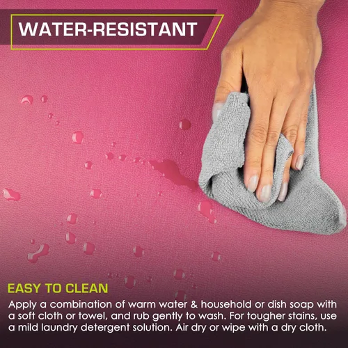 Vista 3 de ProsourceFit - Esterilla de ejercicios plegable de 3 pliegues - Rosa