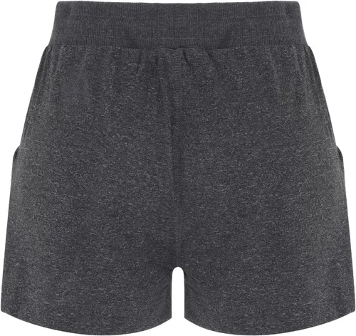 Vista 3 de Pantalones cortos deportivos para mujer con cintura ajustada con cordón y bolsillos, para verano, casual, entrenamiento, yoga, correr, atletismo