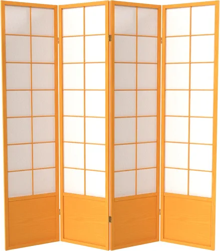 Vista 17 de Red Lantern Pantalla Zen Shoji de 5.9 ft de altura - Miel - 5 paneles