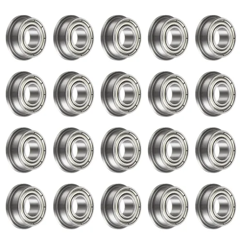 Vista 13 de uxcell MF52ZZ ensanchó el rodamiento de bolas, 4pcs 6.6x16.4x8.2 ft m acero cromado doble blindado ABEC1 cojinetes de brida Double Shielded, ABEC1
