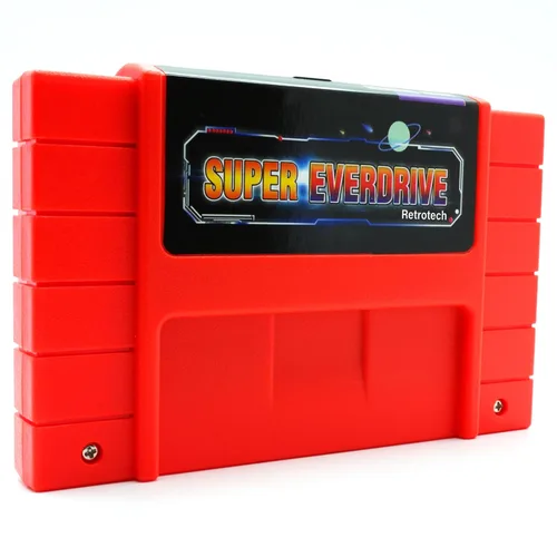 Vista 8 de Retrotech Super 800 In 1 Game Cartridge For SNES Super Nintendo 16 Bit Console - Red