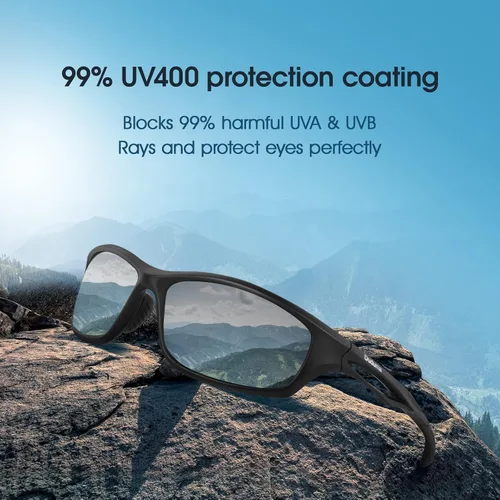 Vista 2 de Duduma Polarized Sports Sunglasses for Men Women Running Cycling Fishing Golf Driving Shades Sun Glasses Tr90