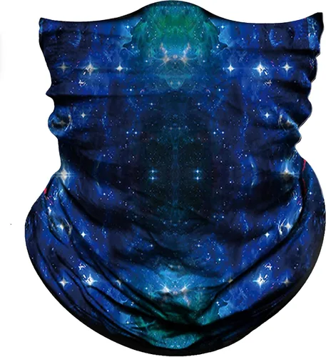 Vista 22 de Obacle Bandana sin costuras, máscara facial rave, para mujeres y hombres, para protección contra el polvo, el viento y el sol