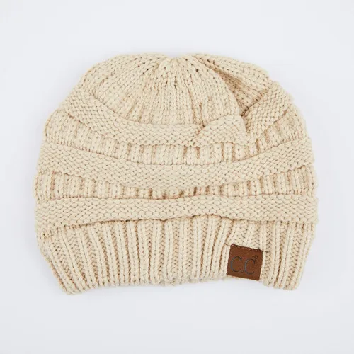 Vista 2 de C.C - Gorro de punto trenzado, grueso, suave y cálido (HAT-20A) (HAT-30) (HAT-730) (YJ-816) (HAT-80)