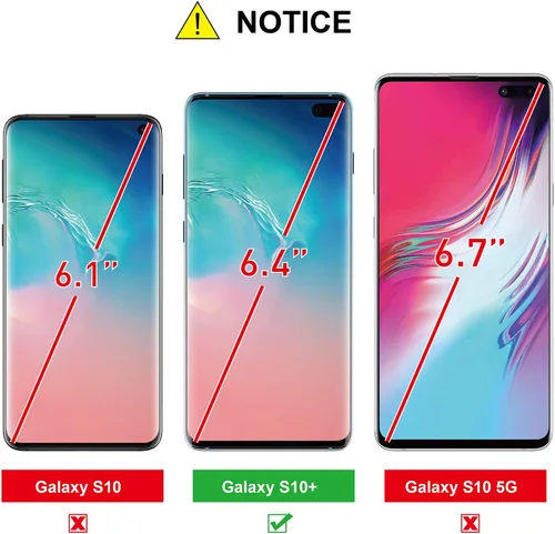 Vista 2 de AACL Protector de pantalla de vidrio templado curvado para Samsung Galaxy S10 Plus