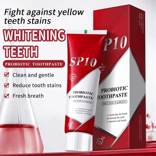 Vista 3 de SP-10 Pasta de dientes probiótica, SP-10 Ultra Whitening Deep Cleaning Care (2pcs)