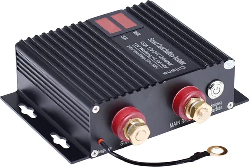Vista 8 de Aislador inteligente de doble batería, 12 V/24 V, relé sensible al voltaje universal de 250 amperios - VSR para automóvil, RV, ATV, UTV, cámper