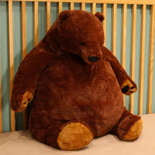 Vista 6 de Oso de Peluche de 23.6 Pulgadas Oso de Peluche de Peluche Oso de Peluche de Selva Animal de Peluche de Muñeca Decoración del Hogar Regalo para Niños