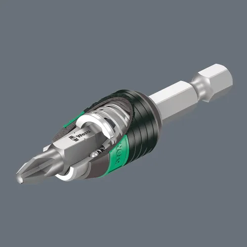 Vista 3 de Wera - 5052503001 Herramientas 4013288098016 Portabrocas Rapidaptor 889/4/1-1/4x75mm, MULTI