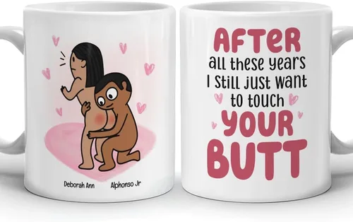 Vista 16 de Taza Kamasutra personalizada, regalos del día de San Valentín para esposa, divertida taza de aniversario para ella, regalos de inauguración