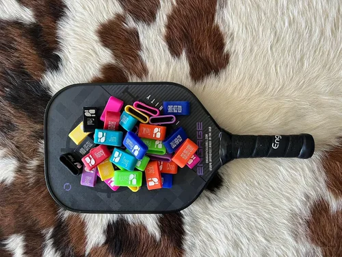 Vista 6 de Bandas de agarre de silicona personalizadas: pickleball, tenis, pádel, tenis de playa, paletas, raquetas, bates de béisbol, palos de hockey