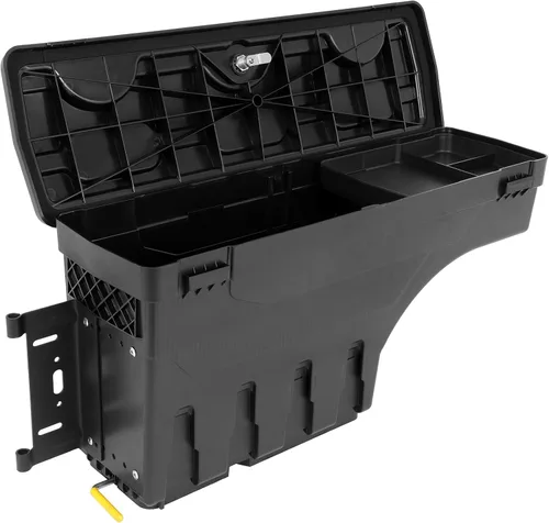 Vista 4 de cciyu Caja de almacenamiento para caja de camioneta compatible con Ford para F-150 2015-2022, tapa con cerradura del lado del conductor, caja