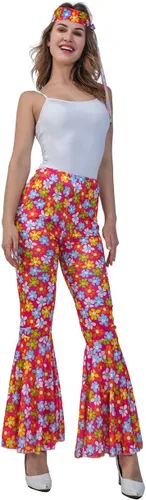 Vista 5 de Women 1970s Hippie Costume Cosplay 60s Disco Pants