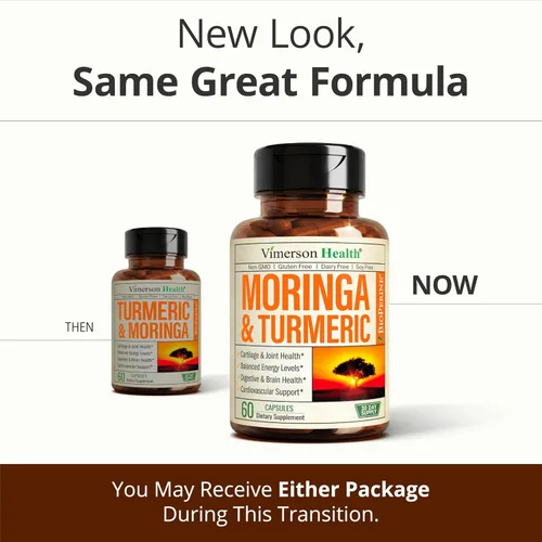Vista 9 de Suplemento de Moringa + Cúrcuma Curcumina para la Salud de las Articulaciones, Salud Intestinal, Energía y Apoyo Inmunológico - Fórmula de Bienestar