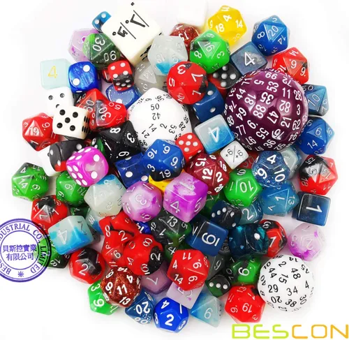 Vista 3 de Bescon Big Better Rechts Dice Pack 100+, Second Dice Set 100pcs 100pieza(s)