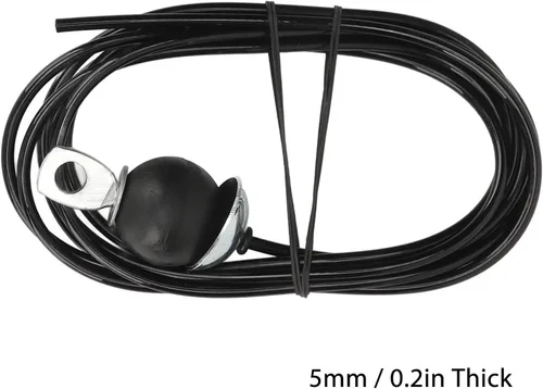 Vista 3 de Cable de polea de 0.197 in de grosor, cable de rodamiento de carga de 220.5 libras, cable de repuesto para gimnasio para equipos de ejercicio