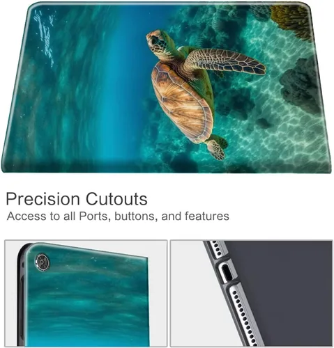 Vista 98 de Funda para tablet Fire 7 (12ª generación, versión 2022), delgada, a prueba de golpes, delgada, de piel sintética, con función de apagado/encendido