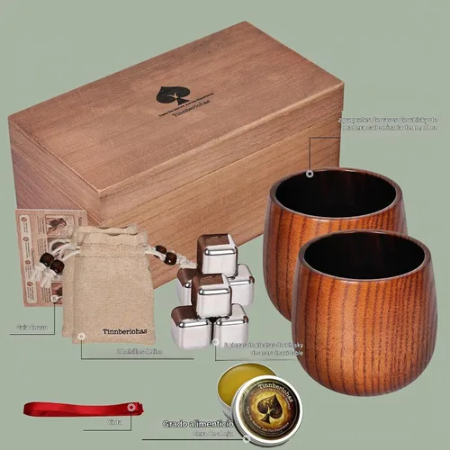Vista 9 de Juego de 2 vasos de whisky de madera carbonizada – Vaso de bourbon duradero para hombres, vaso de estilo antiguo aislado – Regalos de whisky