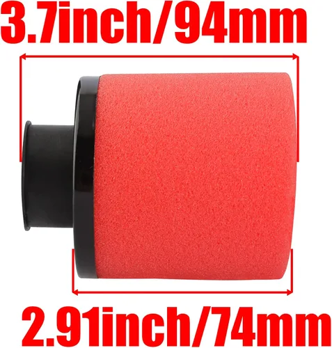 Vista 4 de 2 filtros de 1.1 pulgadas y 1.102 in para 50cc - 90cc 110cc 125cc 150cc GY6 Engine ATV Quad Scooter Go Kart Mini Moto Pocket Pit Dirt Super Bike
