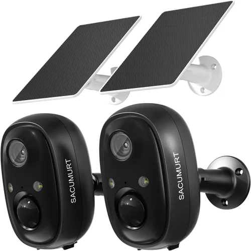 Vista 10 de Cámaras de seguridad inalámbricas para exteriores, almacenamiento en la nube gratuito, cámara WiFi de 2.4 GHz inalámbrica para exteriores, cámaras
