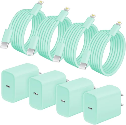 Vista 11 de AISNI - Cargador rápido para iPhone 14/13/12 con cable de 6 pies de largo Azul