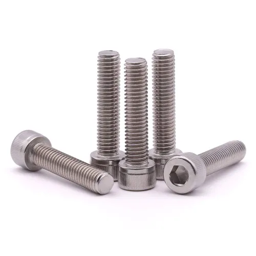 Vista 7 de Tornillos de cabeza hueca de acero inoxidable 304 18-8 de 1/4"-20 x 1", unidad hexagonal Allen, cobertura de rosca completa, paquete de 30