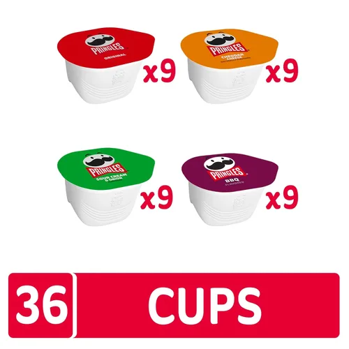 Vista 5 de Pringles Papas Fritas, Snack Stacks, Aperitivos para el Almuerzo, Paquete Variado (36 Envases)