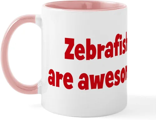 Vista 38 de CafePress I Speak Zebrafish - Taza de café de cerámica, taza de té de 11 onzas