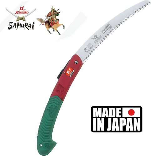 Vista 5 de Samurai KISI FC-240-LH / Sierra de hoja curva plegable de 9 1/2" (24cm) fabricada en Japón