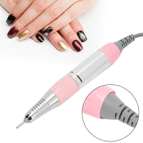 Vista 7 de Pluma de pulido y pulido de uñas de metal - Pieza de mano de repuesto para máquina de taladro de uñas