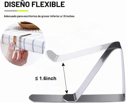 Vista 3 de Childom 30 clips para manteles de mesa, clips de mantel para mesas al aire libre, clips de mesa de picnic, clips de mantel de acero inoxidable