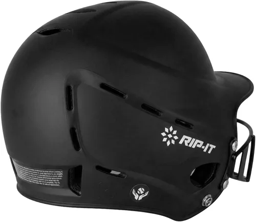 Vista 3 de Casco mate sóftbol Rip-It Vision Pro Mate negro