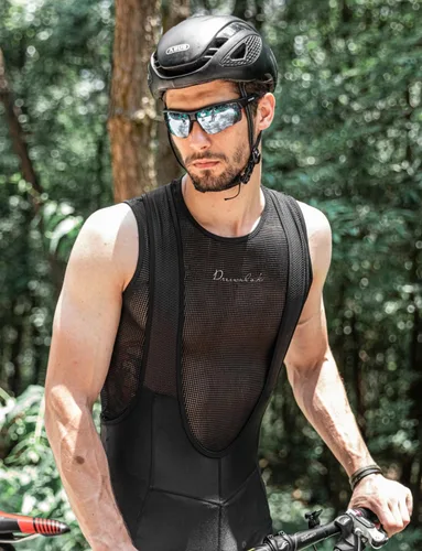 Vista 2 de Przewalski Camiseta Interior de Ciclismo sin Mangas para Hombre de Secado Rápido Chaleco de Capa Base para Bicicleta Transpirable Jerseys de Paquete