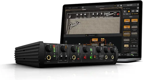 Vista 7 de IK Multimedia AXE I/O interfaz de audio USB premium de 2 entradas y 5 salidas de 24 bits, 192 kHz para Mac/PC con modelado avanzado de tono