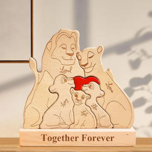 Vista 14 de Pies de bebé de madera personalizados con nombres de familia, We are One, rompecabezas de nombres de miembros de la familia personalizados, regalos