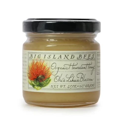 Vista 4 de Big Island Bees - Juego de regalo gourmet de miel cruda hawaiana, muestra de variedad floral individual (4.5 onzas cada frasco de vidrio)