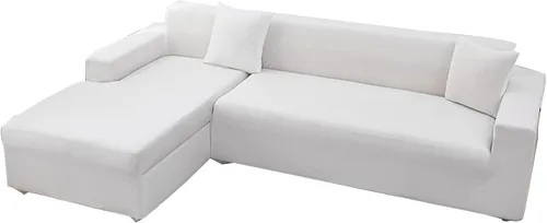 Vista 12 de Fundas para sofá modular, 2 piezas, funda de sofá de alta elasticidad en forma de L para 5 y 6 plazas, funda de sofá de tela de elastano