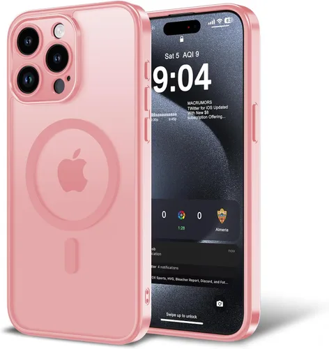 Vista 110 de Funda para iPhone 11 con protector de pantalla, compatible con MagSafe, ultra delgada, translúcida, mate, a prueba de golpes, color negro