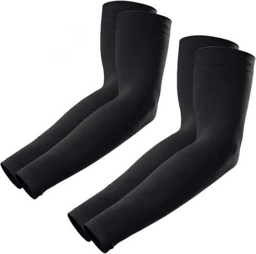 Vista 19 de KUHNMARVIN 2 Pares de Mangas de Brazo de Compresión con Protección UV Refrescantes Mangas de Sol Cobertura de Tatuajes Mangas de Brazo